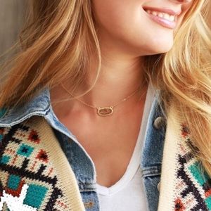 Druzy short necklace Rose/Yellow Gold Tones